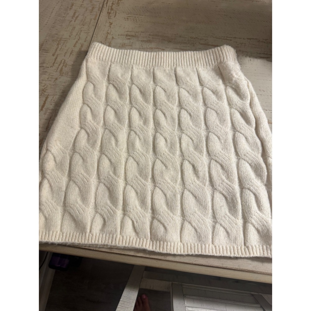 Primark Cares Girls Cream Cable Knit Skirt Size 10-11 Years 146cm Off White